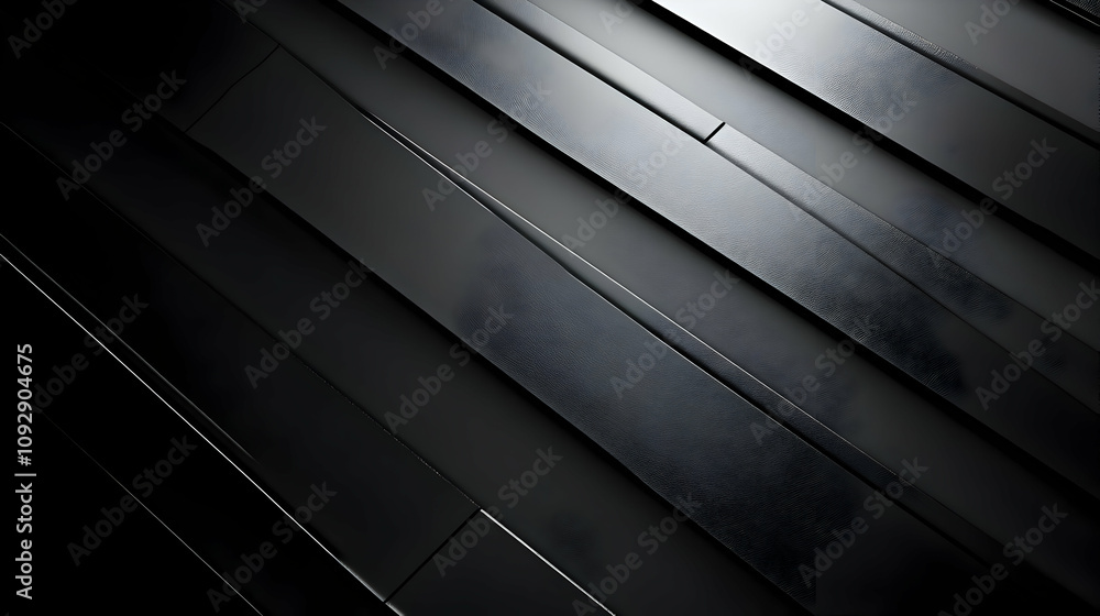 Poster dark metal texture: abstract design background with diagonal lines and shadows