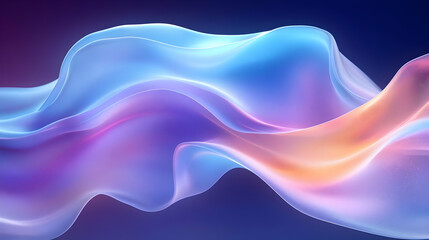 Fototapeta premium Abstract Flowing Colors: Digital Art's Vivid Hues