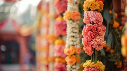 Indian wedding decoration background