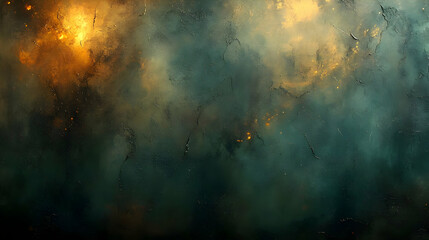 Obraz premium Abstract Teal & Gold Texture: Visual Art Background