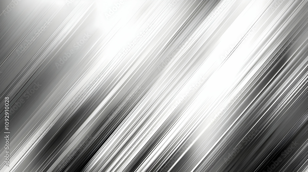 Poster dynamic silver lines: abstract background design, motion graphics