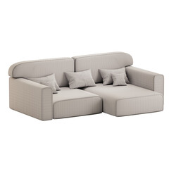 A couch with pillows on it