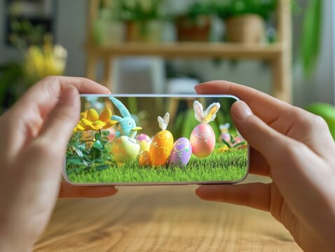 AR Easter egg hunt experiences, blending tradition with augmented reality