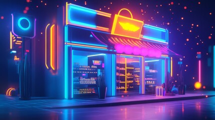 Black Friday abstract background with glowing lights