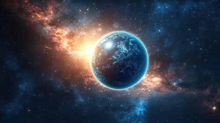 Fototapeta premium AR for interactive space education, bringing astronomy to life for students