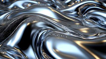 Liquid Metal Flows, Reflects Light Beautifully