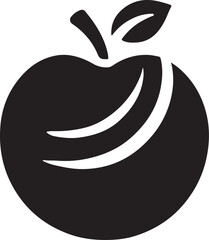 Apple Icon Vector Silhouette , illustration of an apple