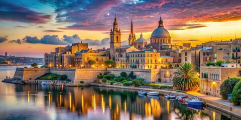 Fototapeta premium Aesthetic photography captures Maltaâ€™s beauty center, highlighting serene therapy spaces and wellness treatments designed for a tranquil and relaxing experience for every visitor.