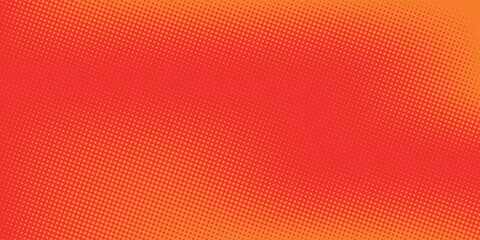 Dots halftone orange color pattern gradient texture with technology digital background. Dots pop art comics with summer background. vector ilustration