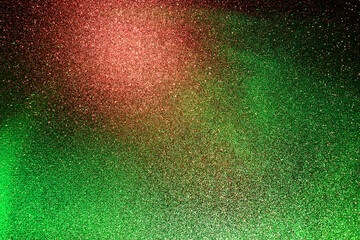 Black dark blue, green, orange, red, brown, gold, shiny glitter abstract gradient background with space. Twinkling glow stars effect. Like outer space, night sky, universe. Rusty, rough surface, grain