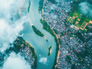 Satellite imaging and AI for real-time flood alerts, helping communities manage risk