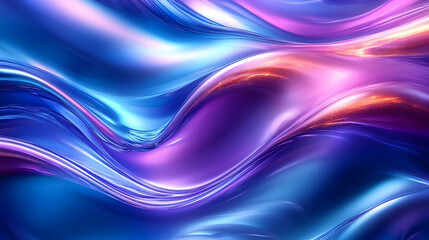 Naklejka premium Fluid Abstract Art: Vibrant Hues Flow Dynamically