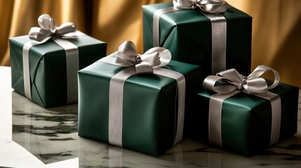 The Elegant Green Gift Boxes