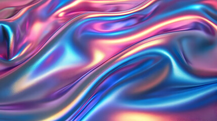 Obraz premium Iridescent Waves: Abstract Shimmering Texture Background