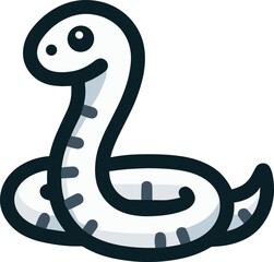 Fototapeta premium かわいい白い蛇