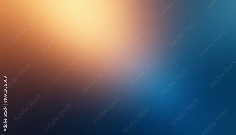 Poster soft gradient background transitioning from bronze to sapphire with a blurred effect