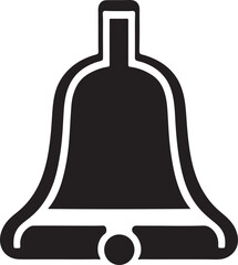 Christmas Bell Vector Silhouette , Christmas Bell Line Art