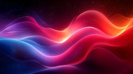 Obraz premium Vibrant Waves Flowing, Cosmic Hues Dance Beautifully