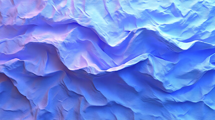 Abstract Blue Fabric Texture: Waves of Color and Light