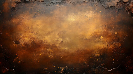 Golden Hues: Abstract Texture Background, Deep Brown and Gold Tones, Artistic Design