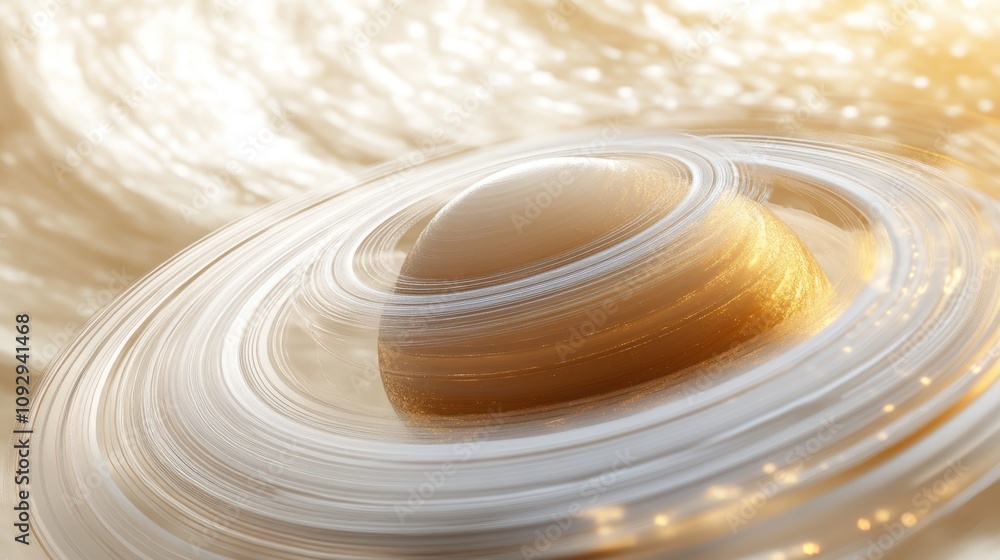 Poster exploring the wonders of saturn a captivating gigapixel model showcase outer space digital art cosmi