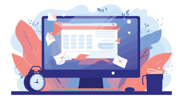 Deadline Online Task Notification Concept - Modern Notification System for Task Management