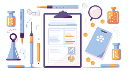 Professional Medical Report Check-Up Lab Test Good Bad Condition Review Analysis