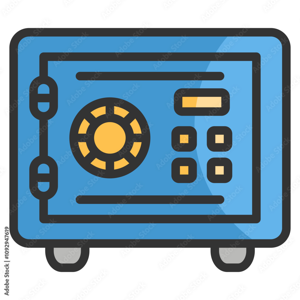Poster safe box icon element for design