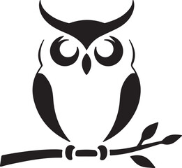 Owl Drawing vector art , owl on white