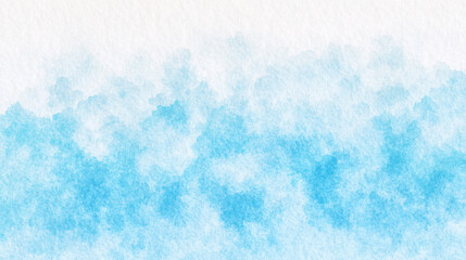 Obraz premium A soft watercolor texture featuring a cascade of snowflakes in translucent layers. The gradient background transitions from icy blue at the edges to a snowy white in the center, evoking the magic of