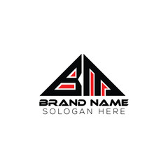 BM triangle letter logo design with triangle shape. BM triangle logo design monogram. BM triangle vector logo template with red color. BM triangular logo Simple, BM triangle logo design monogram.