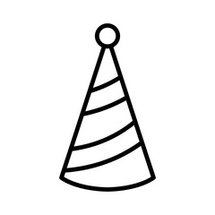 party hat sign symbol vector icon