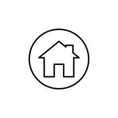 home icon on a white background