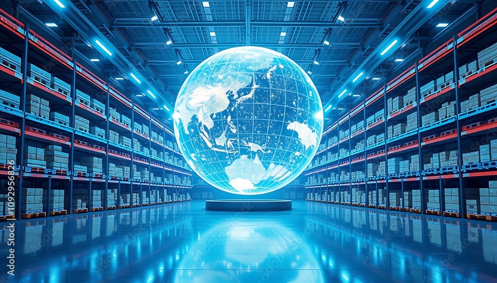 Poster optimized distribution: warehouse and globe integration