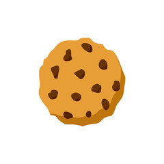 Delicious Chocolate Chip Cookie Illustration - PNG