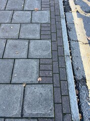 Pavers on a sidewalk