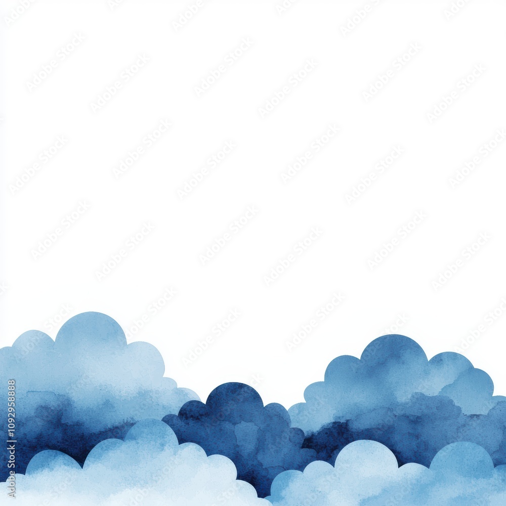 Poster the sky is filled with clouds, creating a sense of calm and serenity