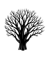 Tree silhouette Vector illustration