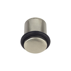 floor metal door stop, isolated from background