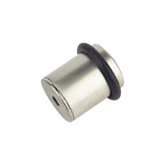 floor metal door stop, isolated from background