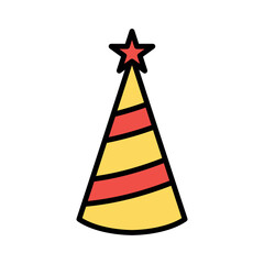 party hat sign symbol vector icon