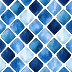 A blue and white pattern of squares