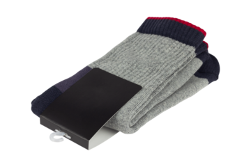 new socks in a package, isolated from background