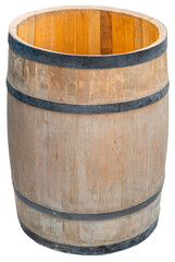 Old wooden barrel