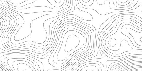 The black grey on white contours vector topography stylized height of the lines. The concept of a conditional geography scheme and the terrain path. Ultra wide. Map vector terrain Illustration.