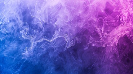 Obraz premium Colorful abstract smoke in shades of purple and blue creating a dreamy atmosphere.