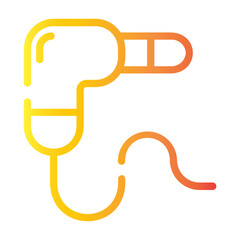 headphone jack Line Gradient Icon