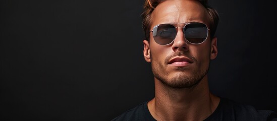 Fototapeta premium Close-up Portrait of a Man in Sunglasses