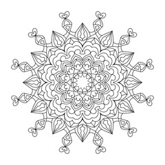 Vector hand drawn mandala design illustration