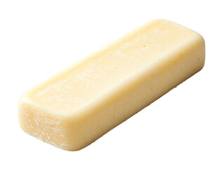 a close up of a white rectangular object